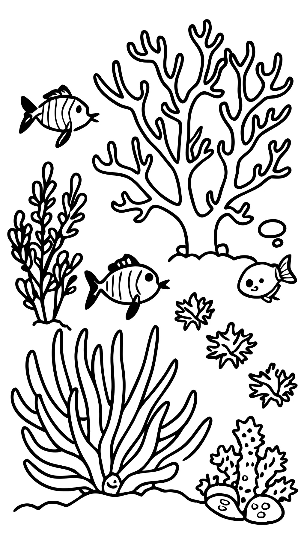 coloriages de corail